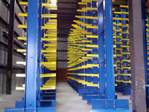 Double Side Cantilever Rack with straight 12 inch arms