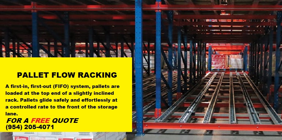 Pallet Flow Rack - Your warehouse will be flowing with a pallet flow racking system using gravity. Dynamic pallet rack systems, for first-in-first-out storage systems.